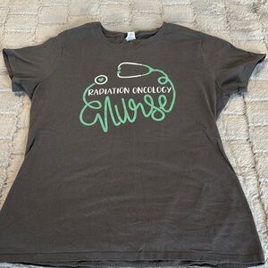 Gray Radiation Oncology Nurse T-Shirt